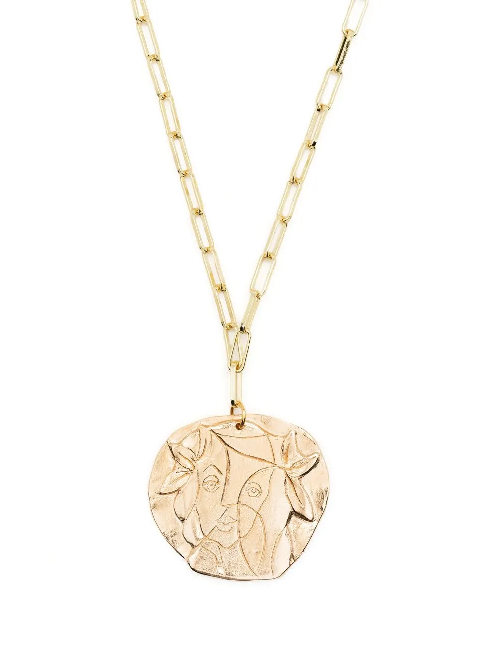 

V:PM ATELIER x Bon Bijou zodiac coin-pendant necklace - Gold