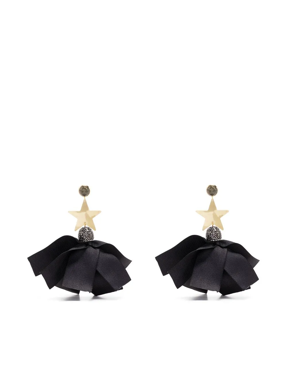 

V:PM ATELIER x Bon Bijou star-detail drop earrings - Gold