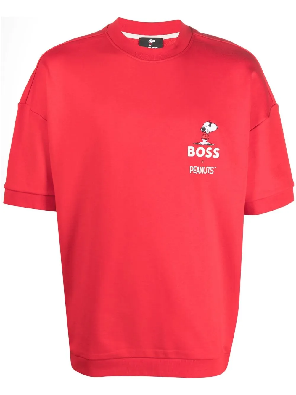 

BOSS playera manga corta con logo estampado - Rojo