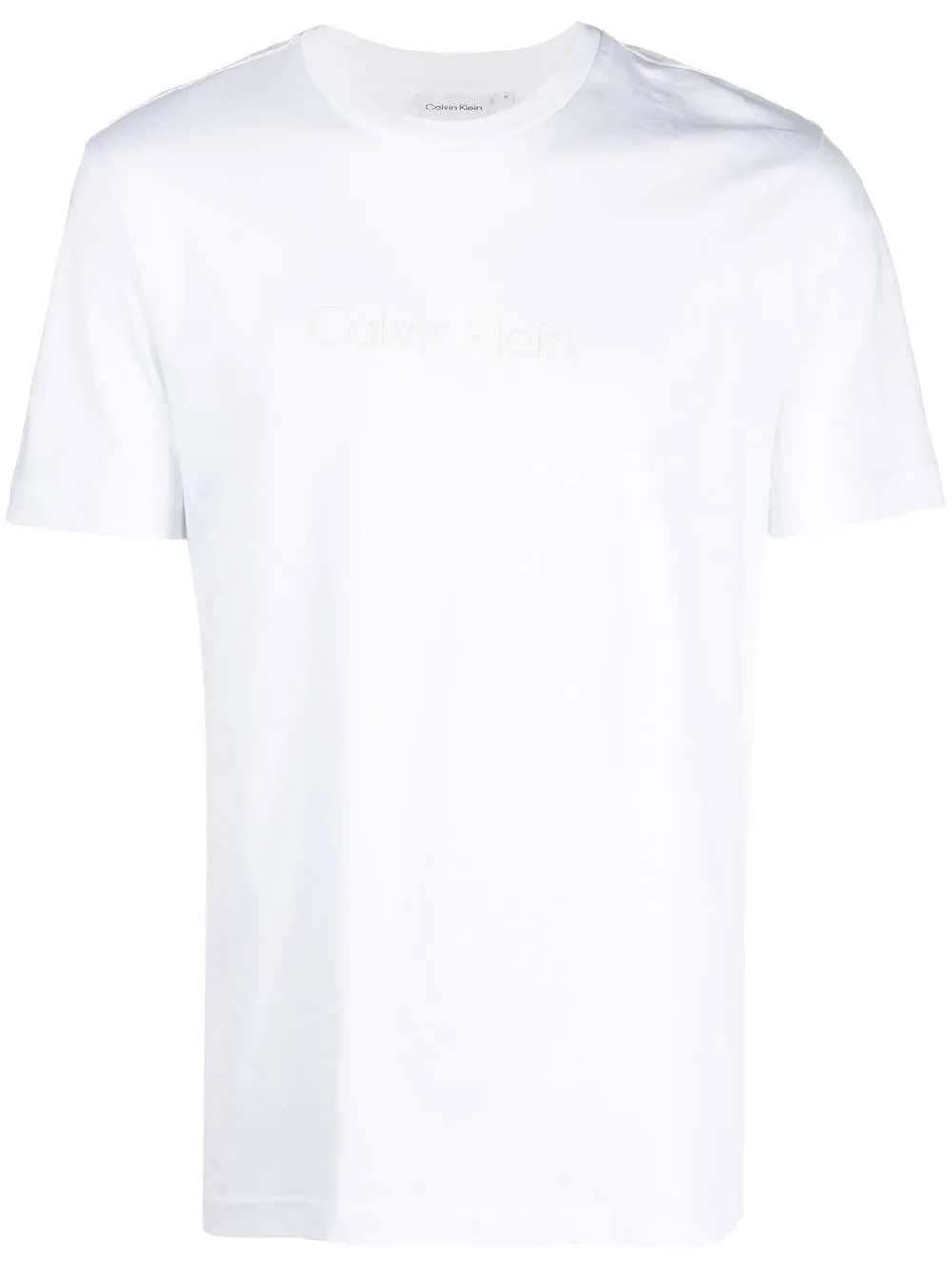 

Calvin Klein playera con logo en relieve - Blanco