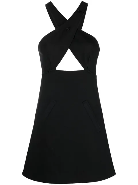 Courrèges crossover-detail sleeveless dress