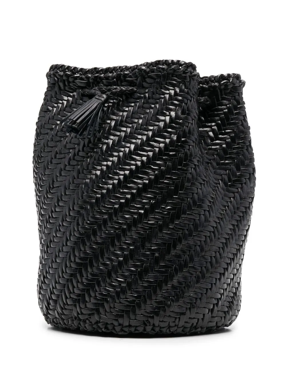 DRAGON DIFFUSION Pompom Double Jump bucket bag women Leather One Size Black
