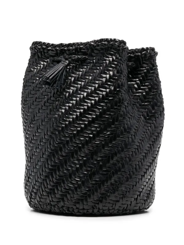 雪の豪奢 DRAGON DIFFUSION Pompom Double Jump Bucket Bag | Black バッグ