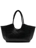 DRAGON DIFFUSION Nantucket interwoven leather tote bag - Black