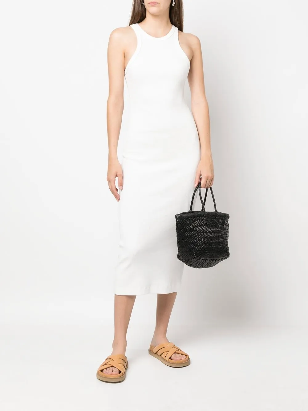 DRAGON DIFFUSION Triple Jump leren shopper - Zwart