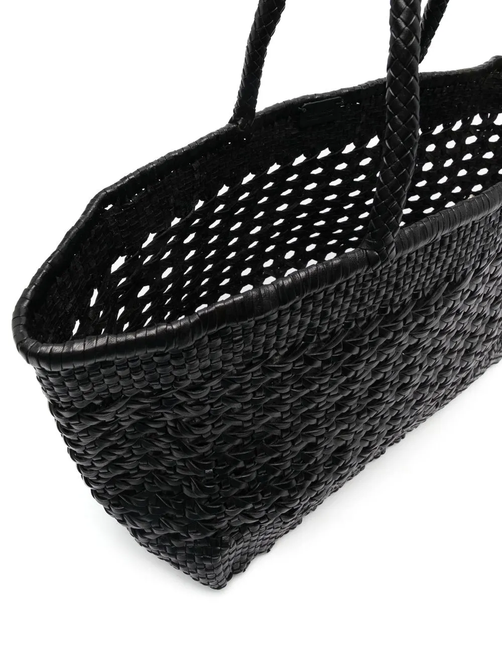 Dragon Diffusion Cannage Leather Tote Bag In Schwarz