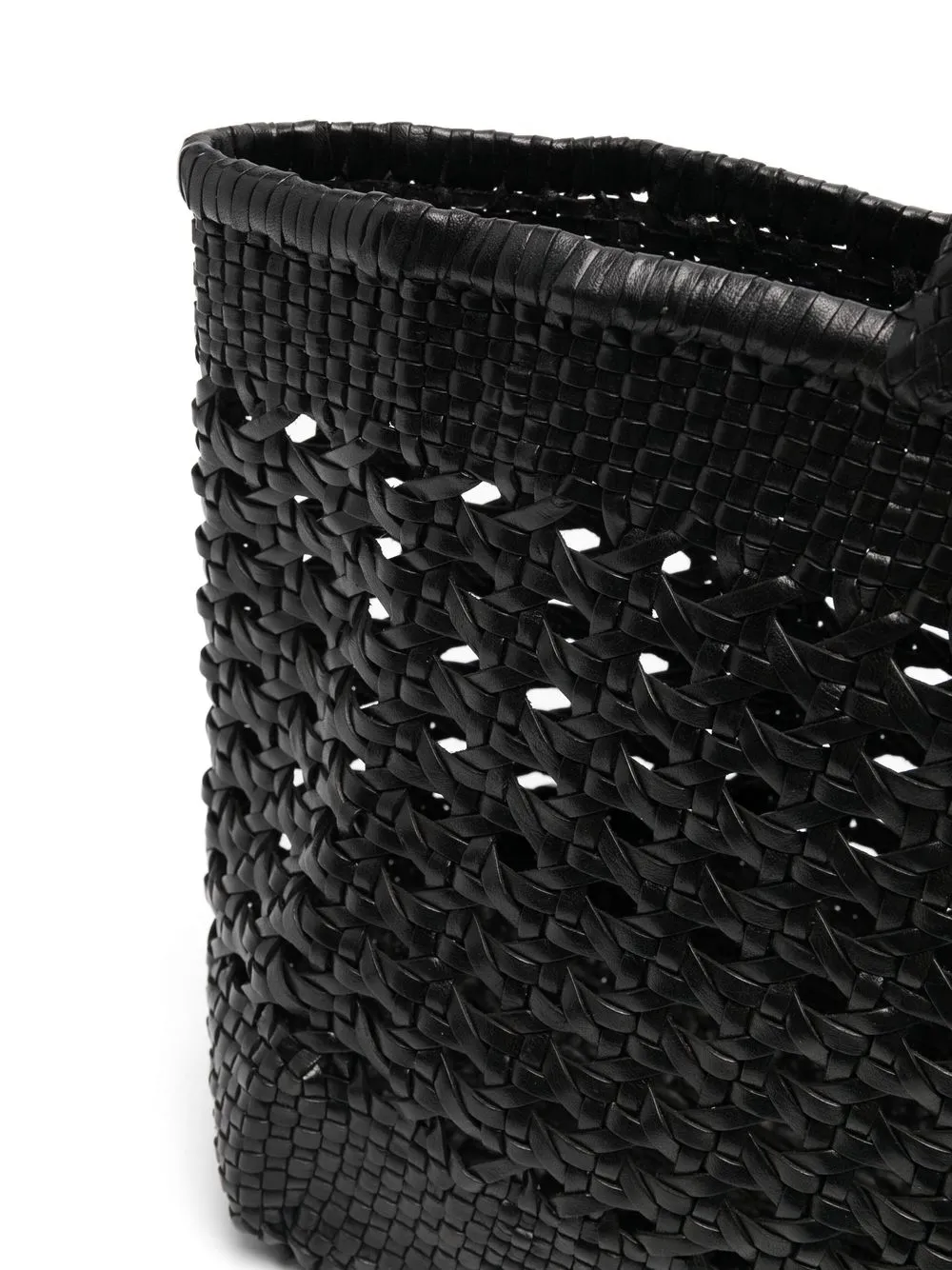 Dragon Diffusion Cannage Leather Tote Bag In Schwarz