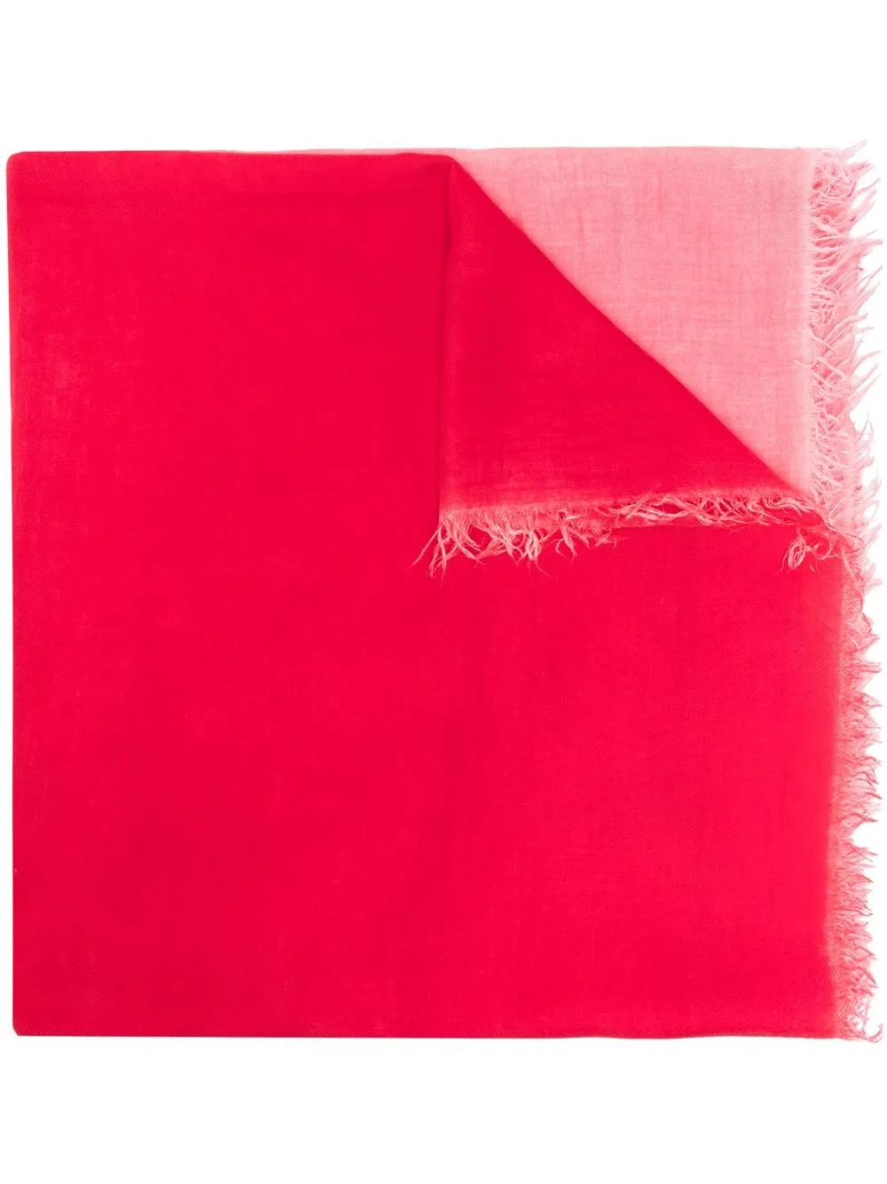

Faliero Sarti mascada con bordes deshilachados - Rojo
