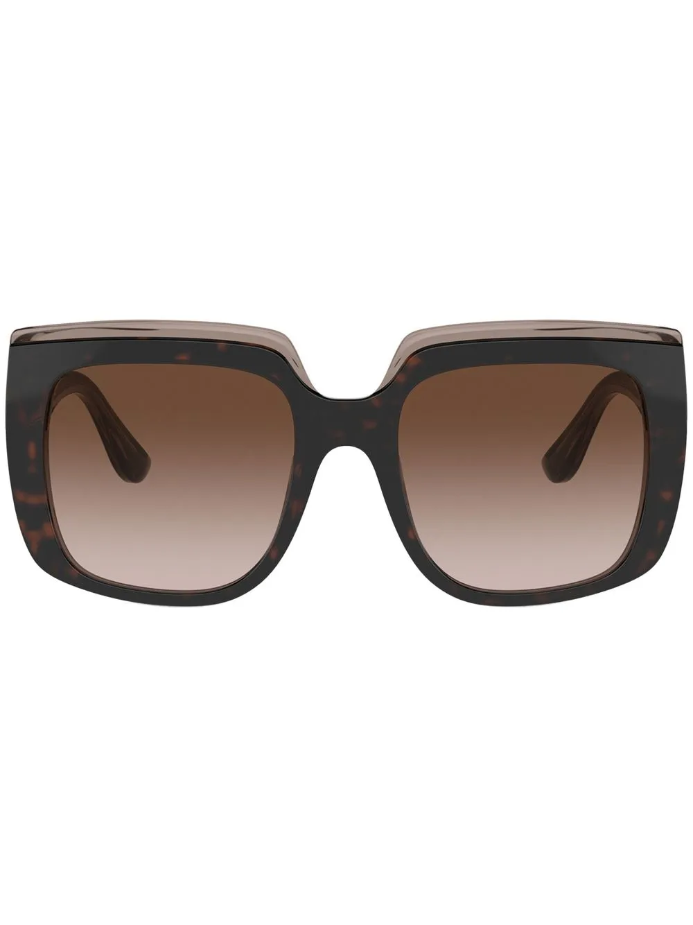 Dolce & Gabbana Eyewear ドルチェ&ガッバーナ・アイウェア スクエアフレーム サングラス - ブラウン Dolce & Gabbana Eyewear ドルチェ&ガッバーナ・アイウェア スクエアフレーム サングラス - ブラウン
