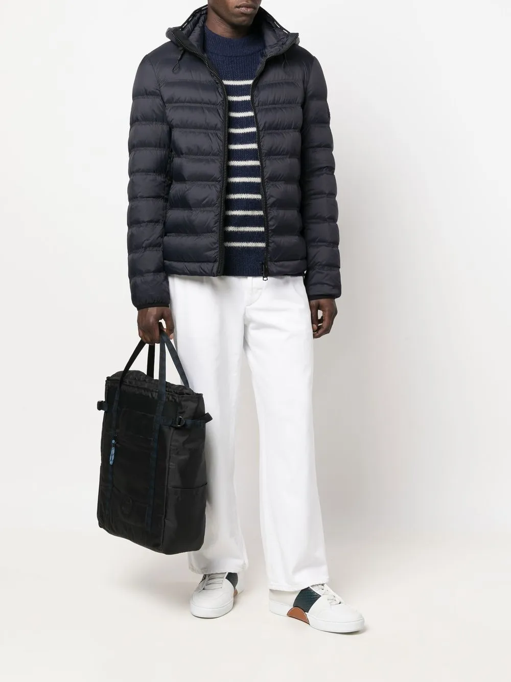 Peuterey Donsjack met veren - Blauw