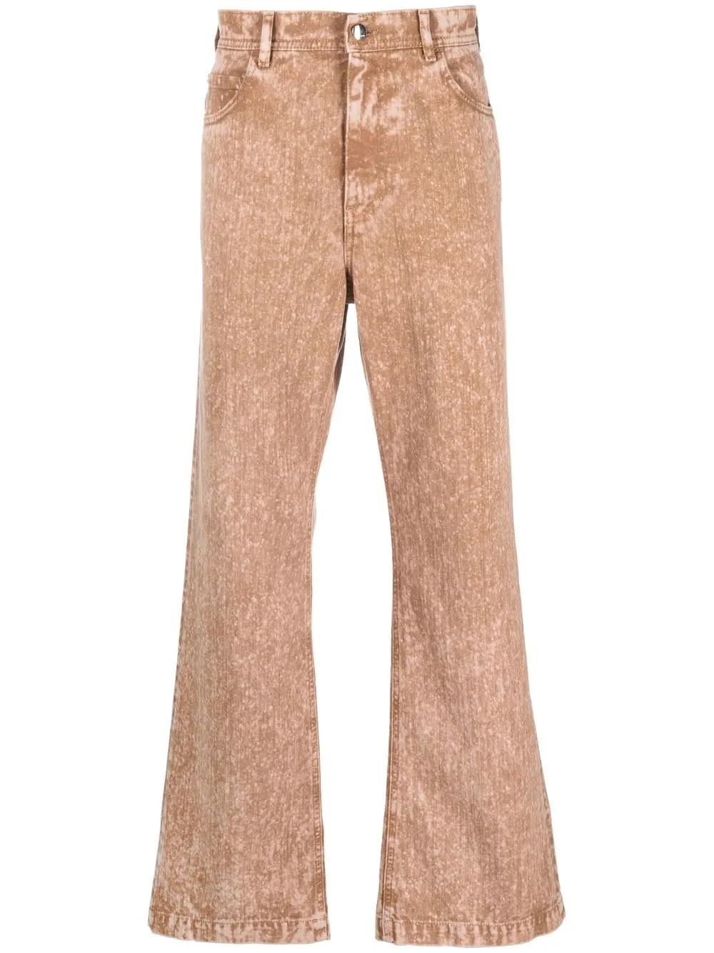 Marni jeans bootcut con efecto lavado - Marrón