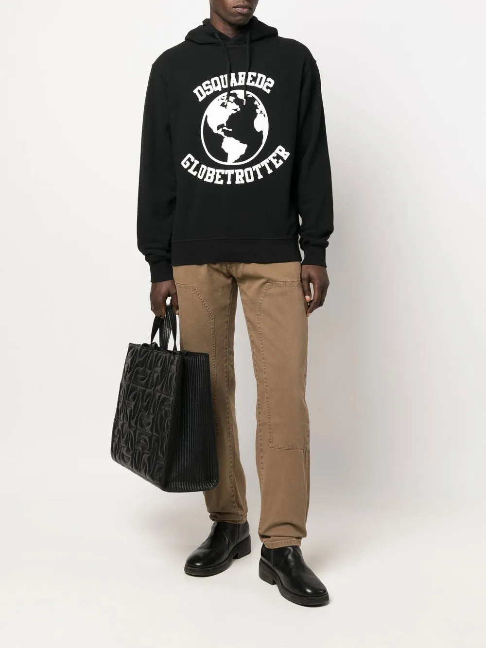 DSQUARED2 Globetrotter logo-print hoodie | Hoodies | Image 2