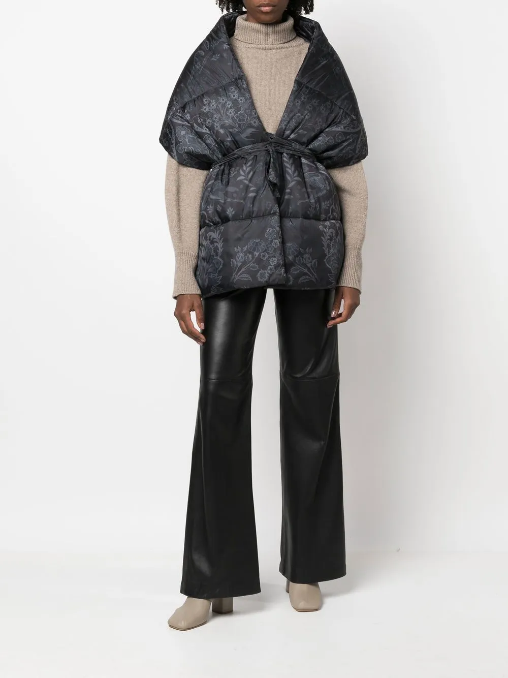 ETRO Sjaal met grafische print - Zwart