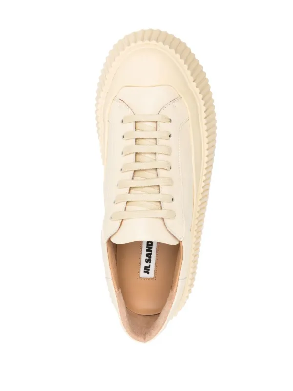 Jil sander leather sneakers cheap