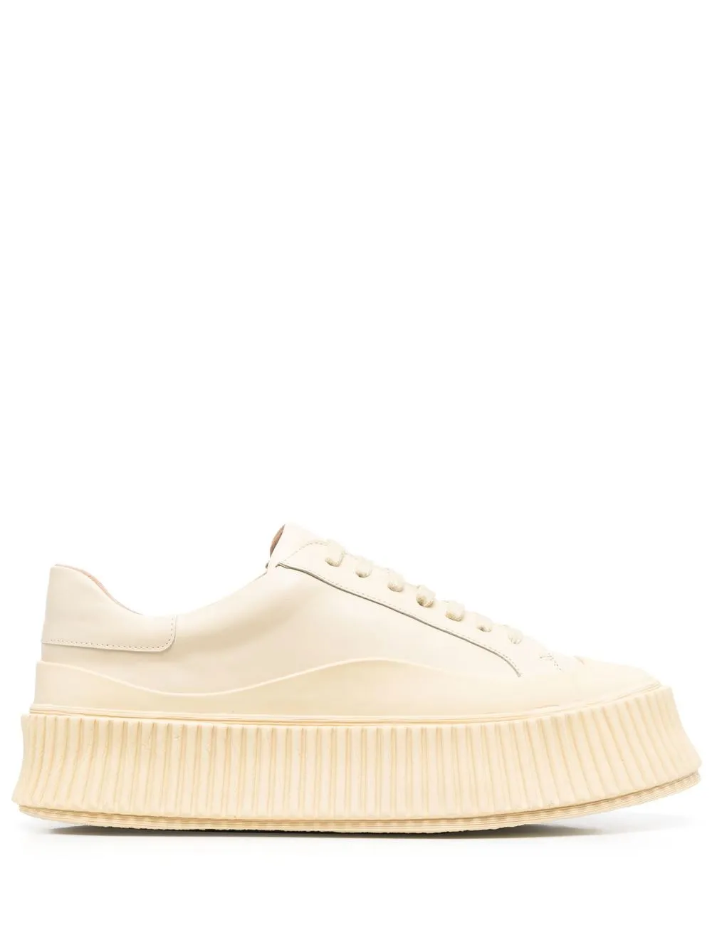 Image 1 of Jil Sander panelled low-top leather sneakers