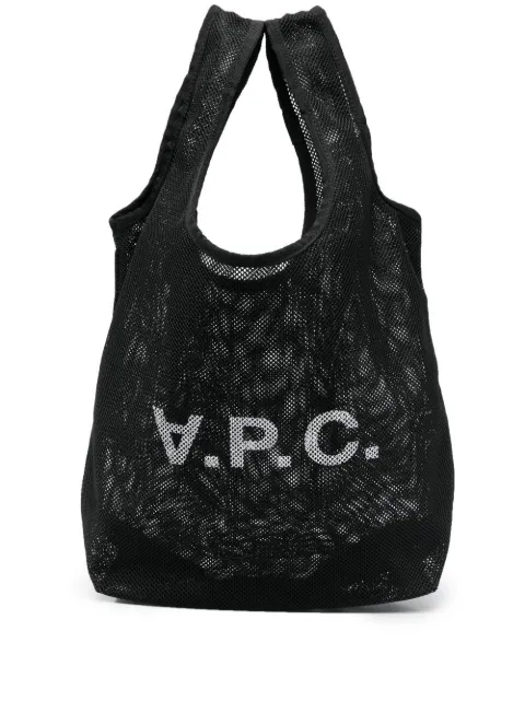 A.P.C. شنطة عملية شبك بطبعة شعار الماركة
