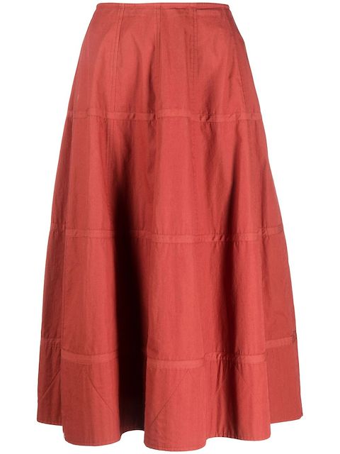 Dries Van Noten Pre-Owned 2000s below-the-knee flared skirt