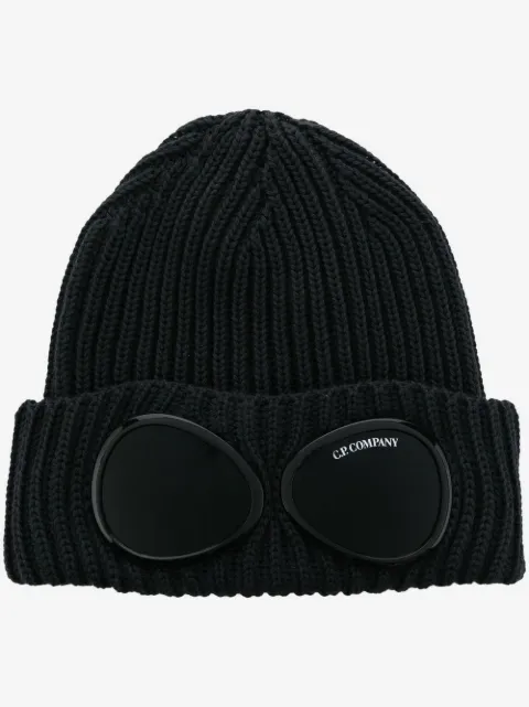 C.P. Company goggle-detail knit beanie