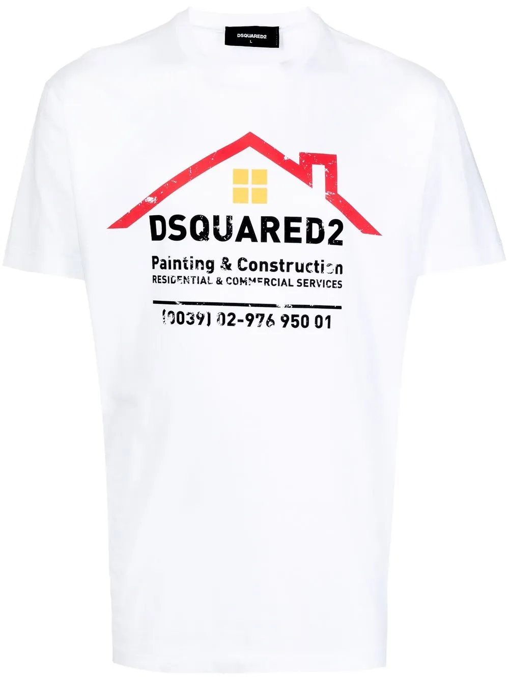 

Dsquared2 playera con logo estampado - Blanco