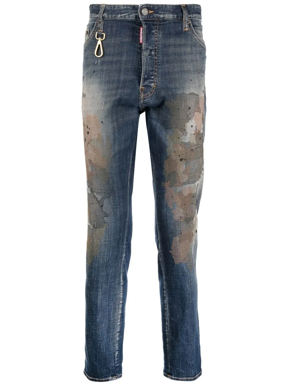 

Dsquared2 jeans slim con efecto envejecido - Azul