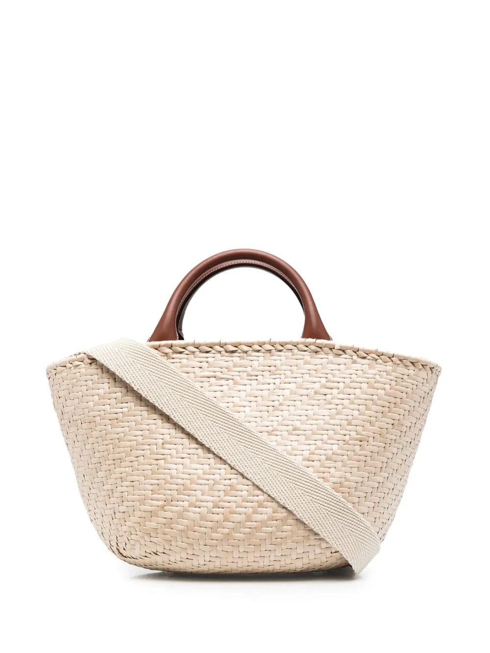 

Rodo woven wicker tote bag - Neutrals