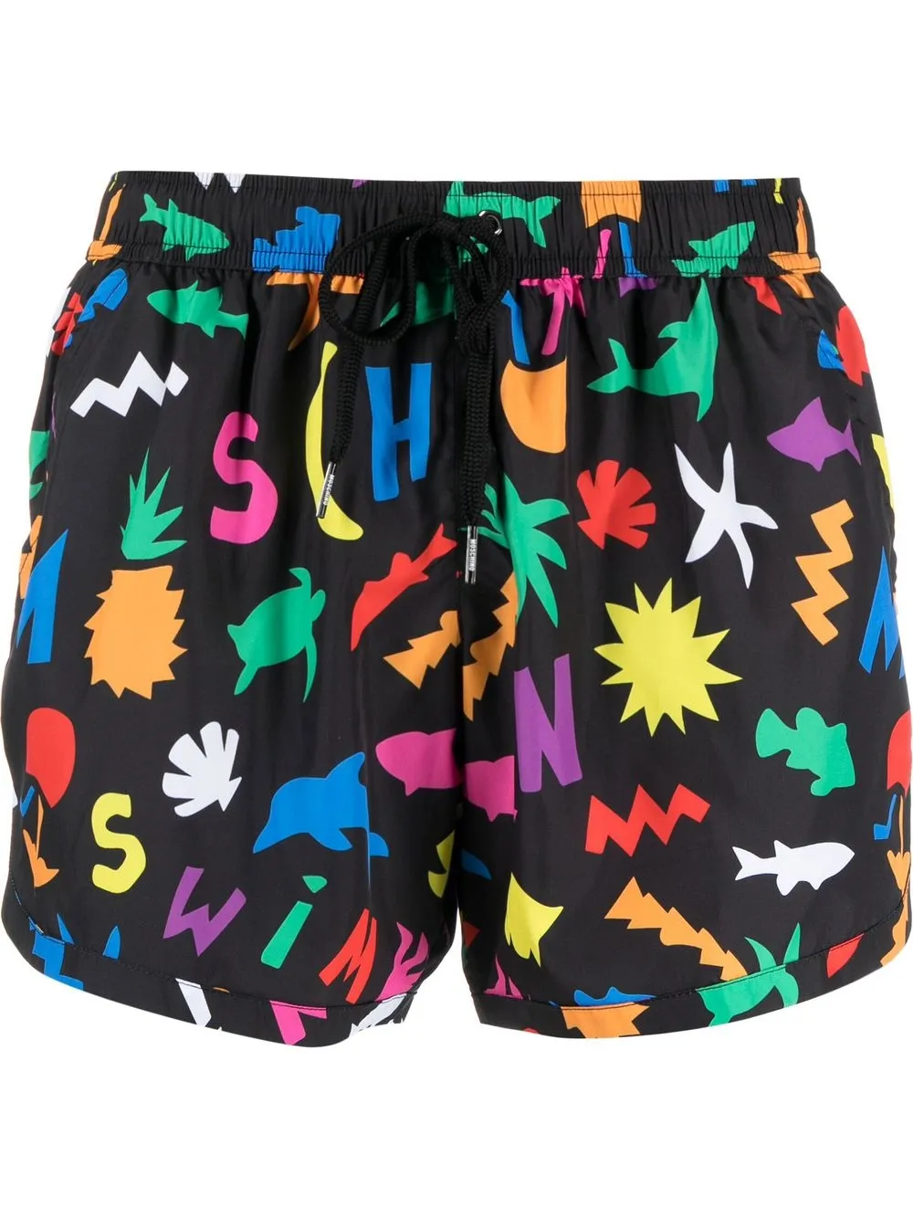 

Moschino all-over graphic print swim short - Black