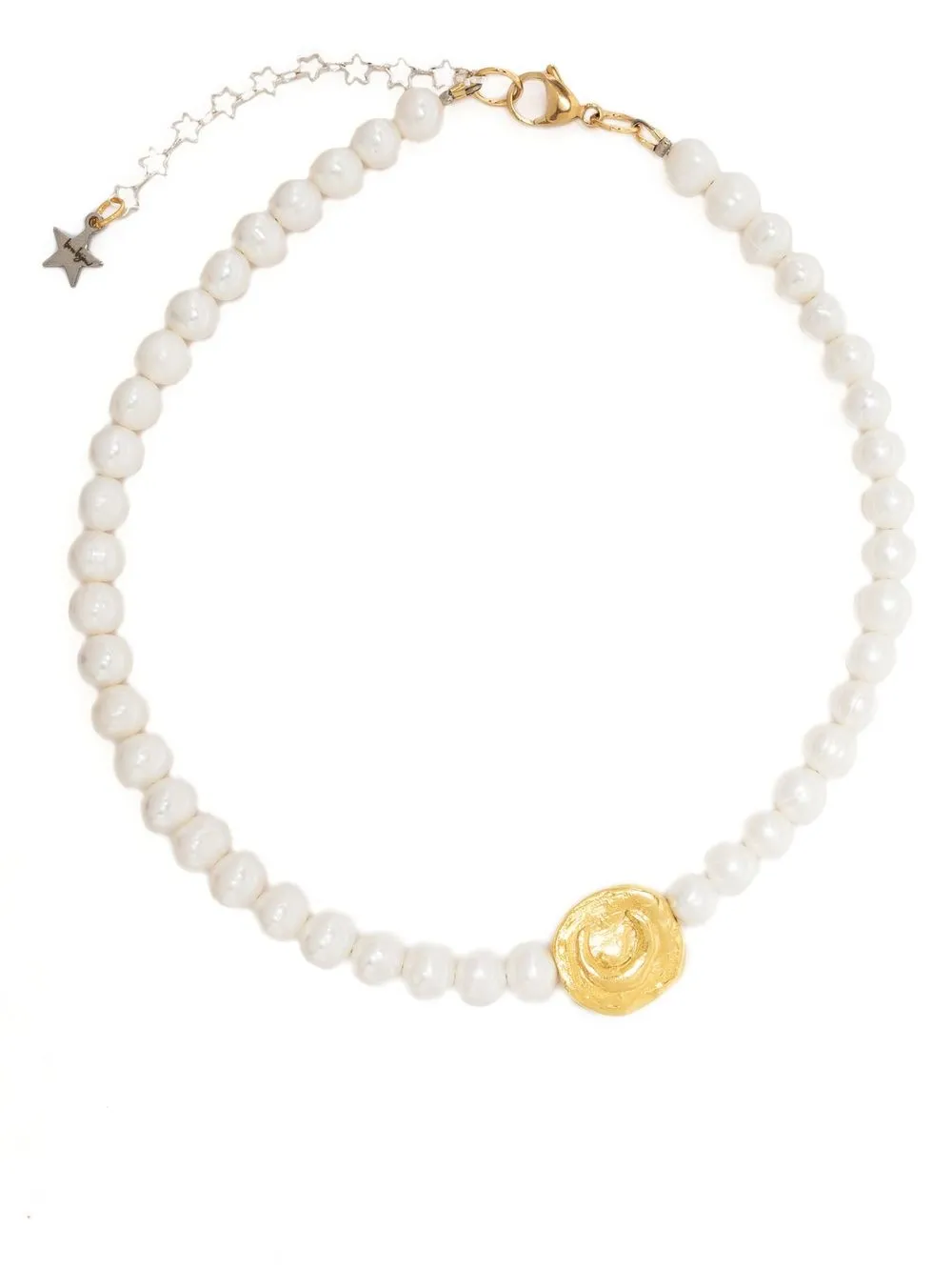 

V:PM ATELIER collar con dije y perlas de V:PM Atelier x Bon Bijou - Blanco