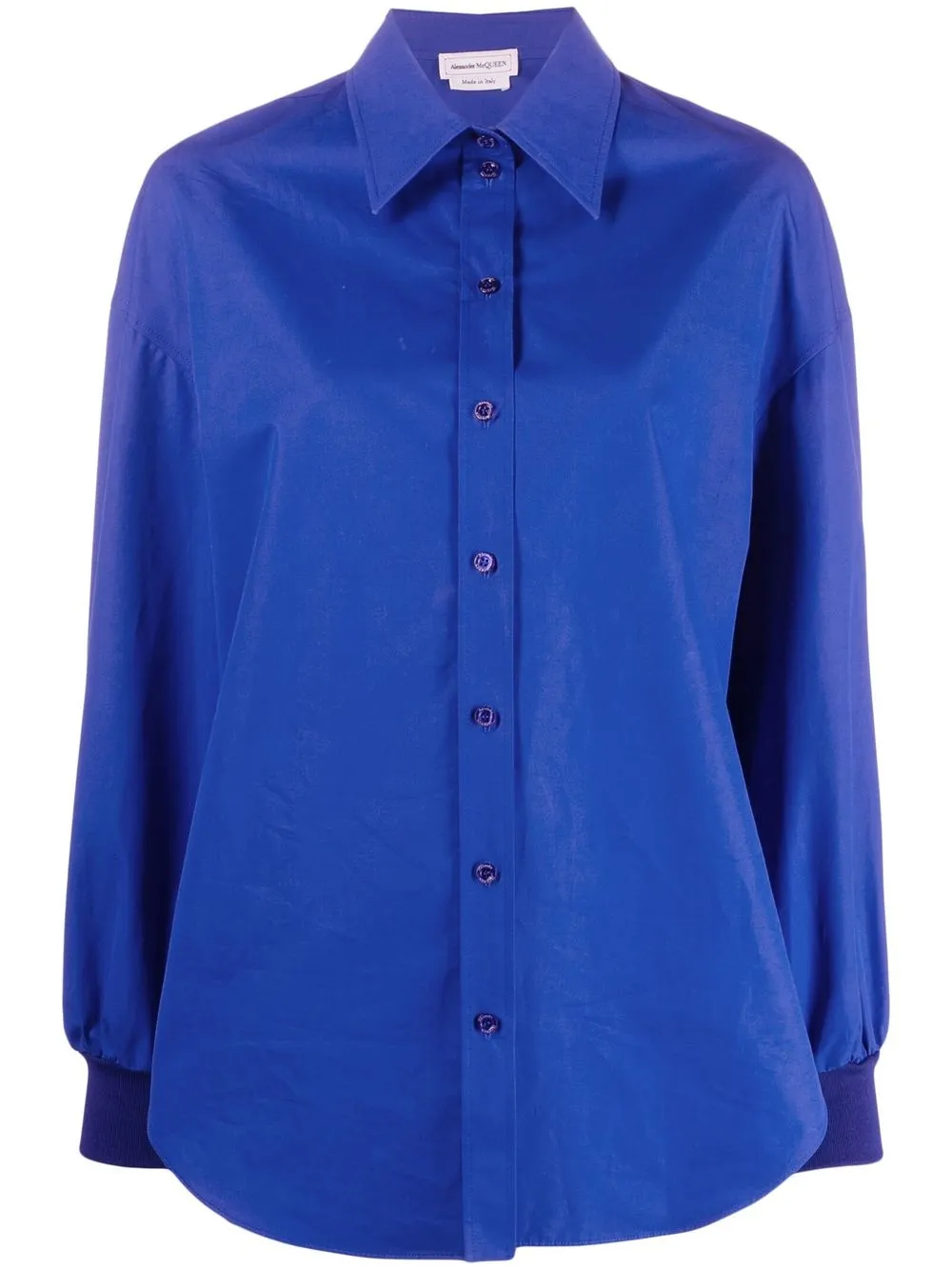 

Alexander McQueen camisa de manga larga - Azul