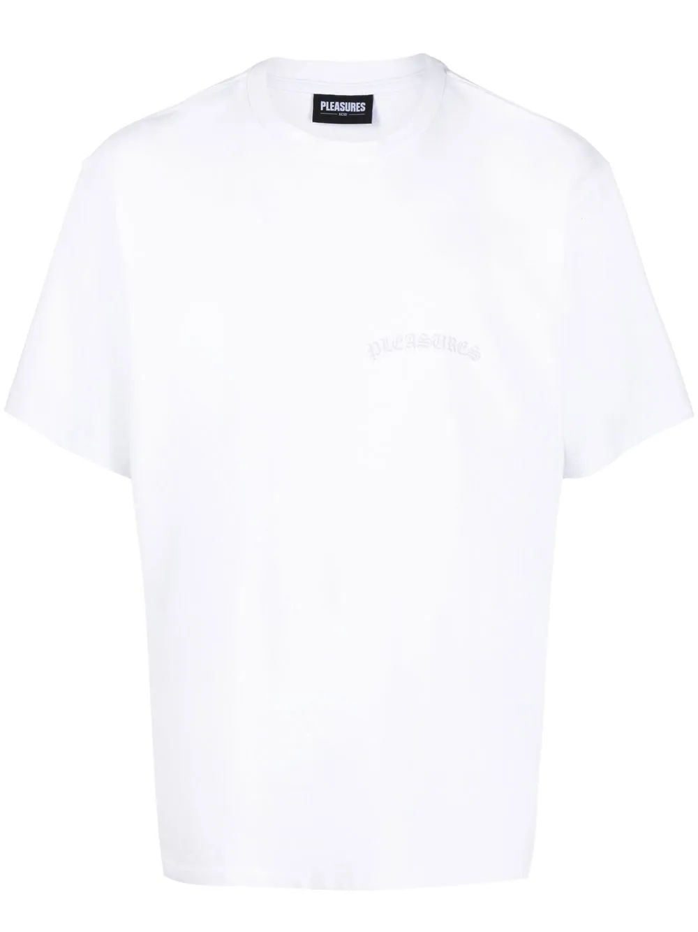 

Pleasures playera con logo en el pecho - Blanco