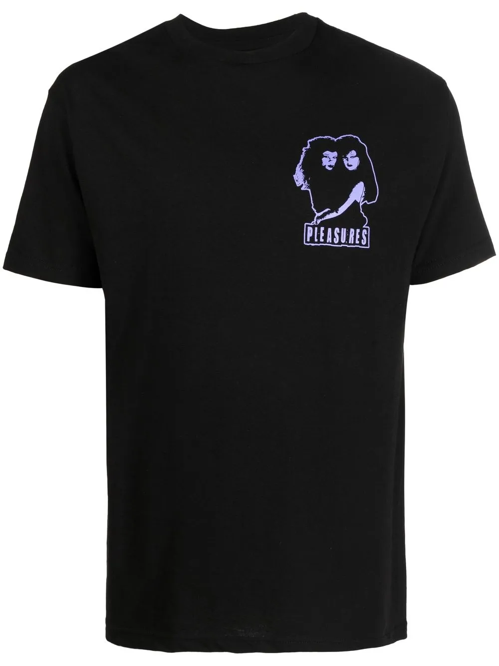 

Pleasures playera con logo estampado - Negro