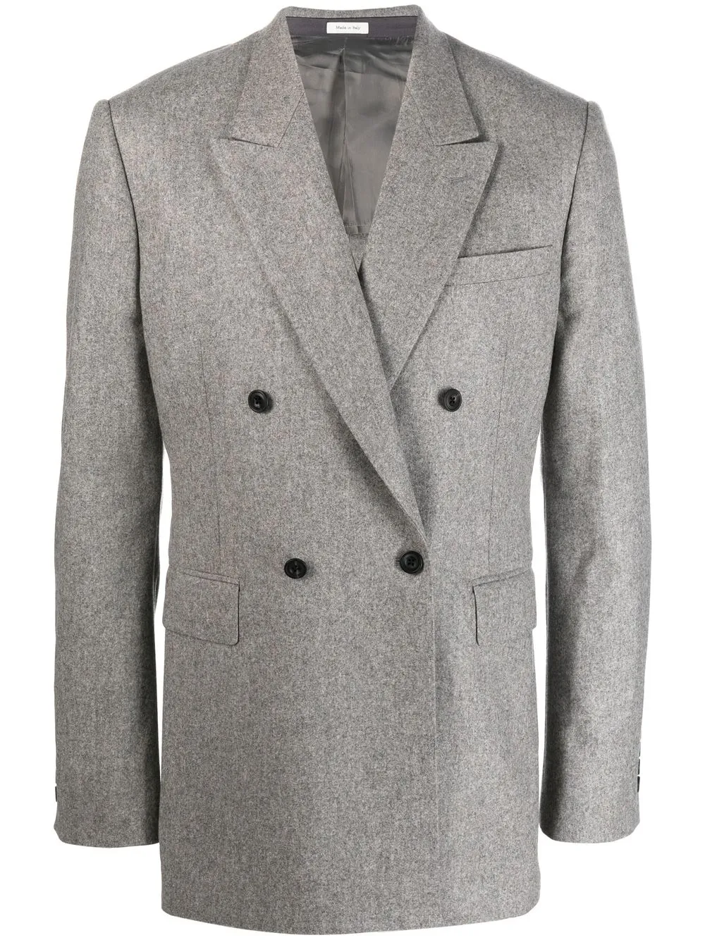 

Alexander McQueen blazer con doble botonadura - Gris