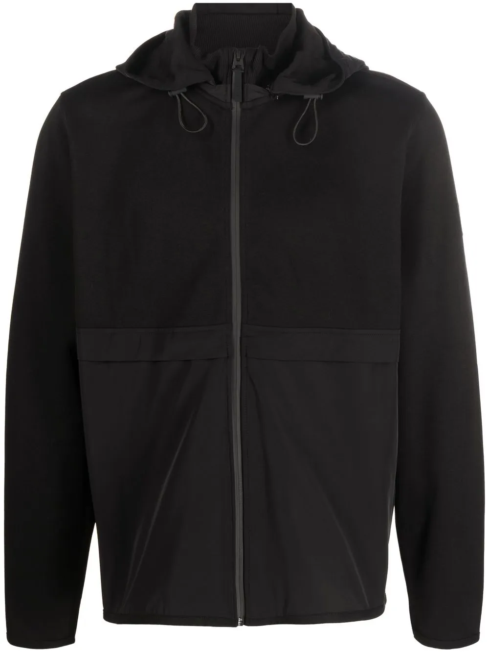 Calvin Klein Zipped-up Hooded Jacket In Black