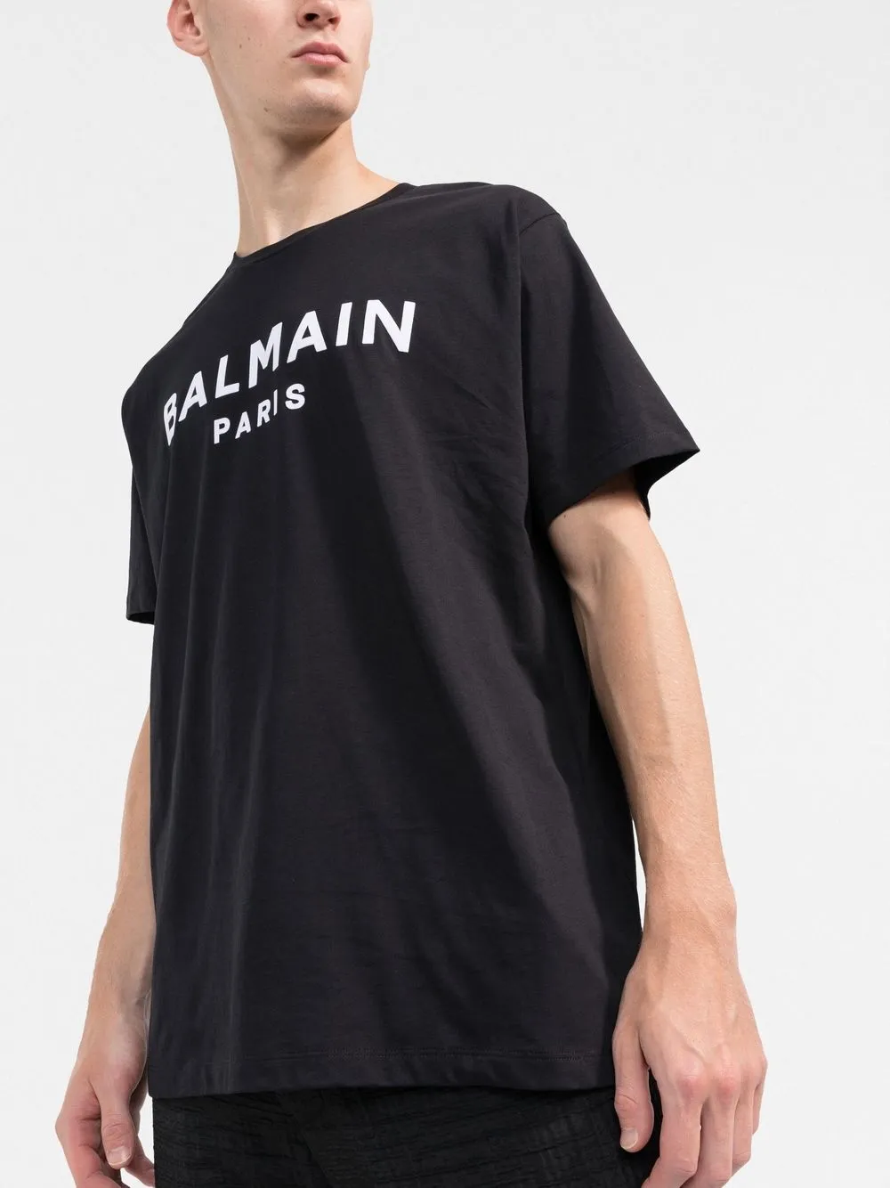 balmain logo印花棉t恤 图 3