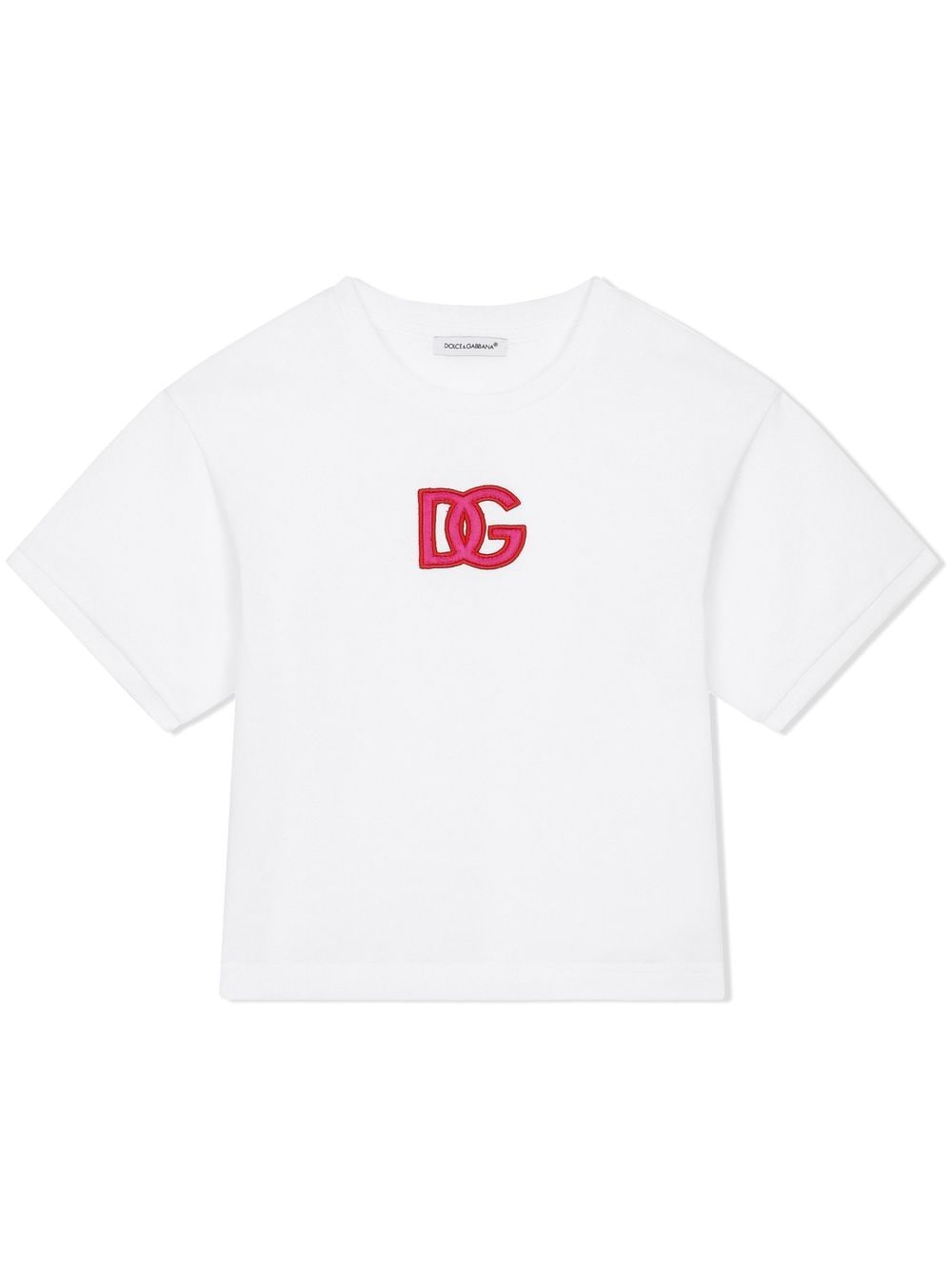 Dolce & Gabbana Kids DG Logo Patch Jersey T-shirt - Farfetch