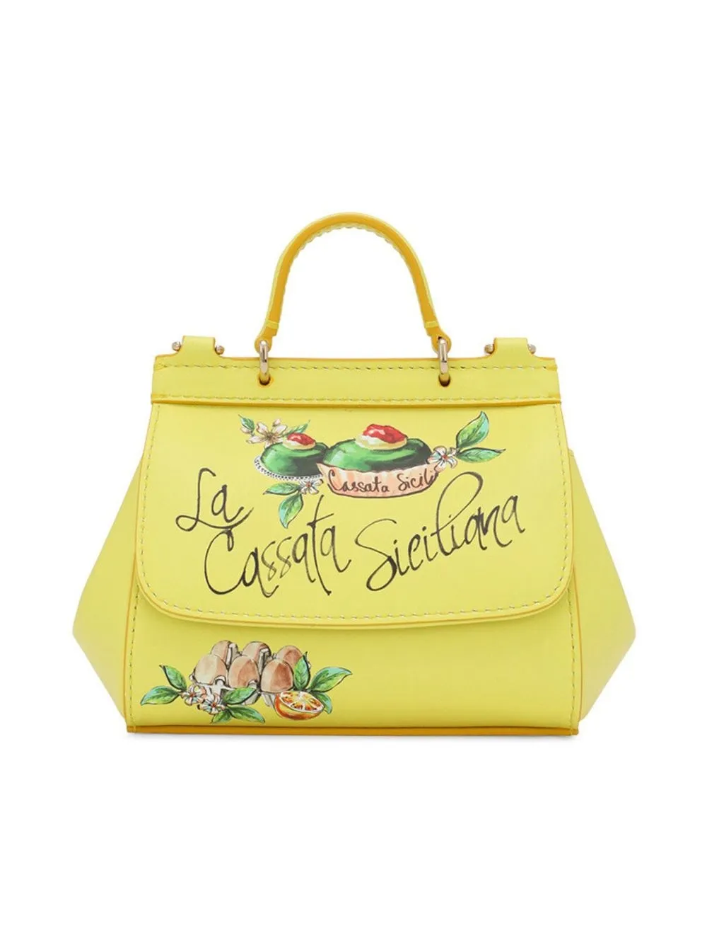 

Dolce & Gabbana Kids Sicily illustration-print crossbody bag - Yellow