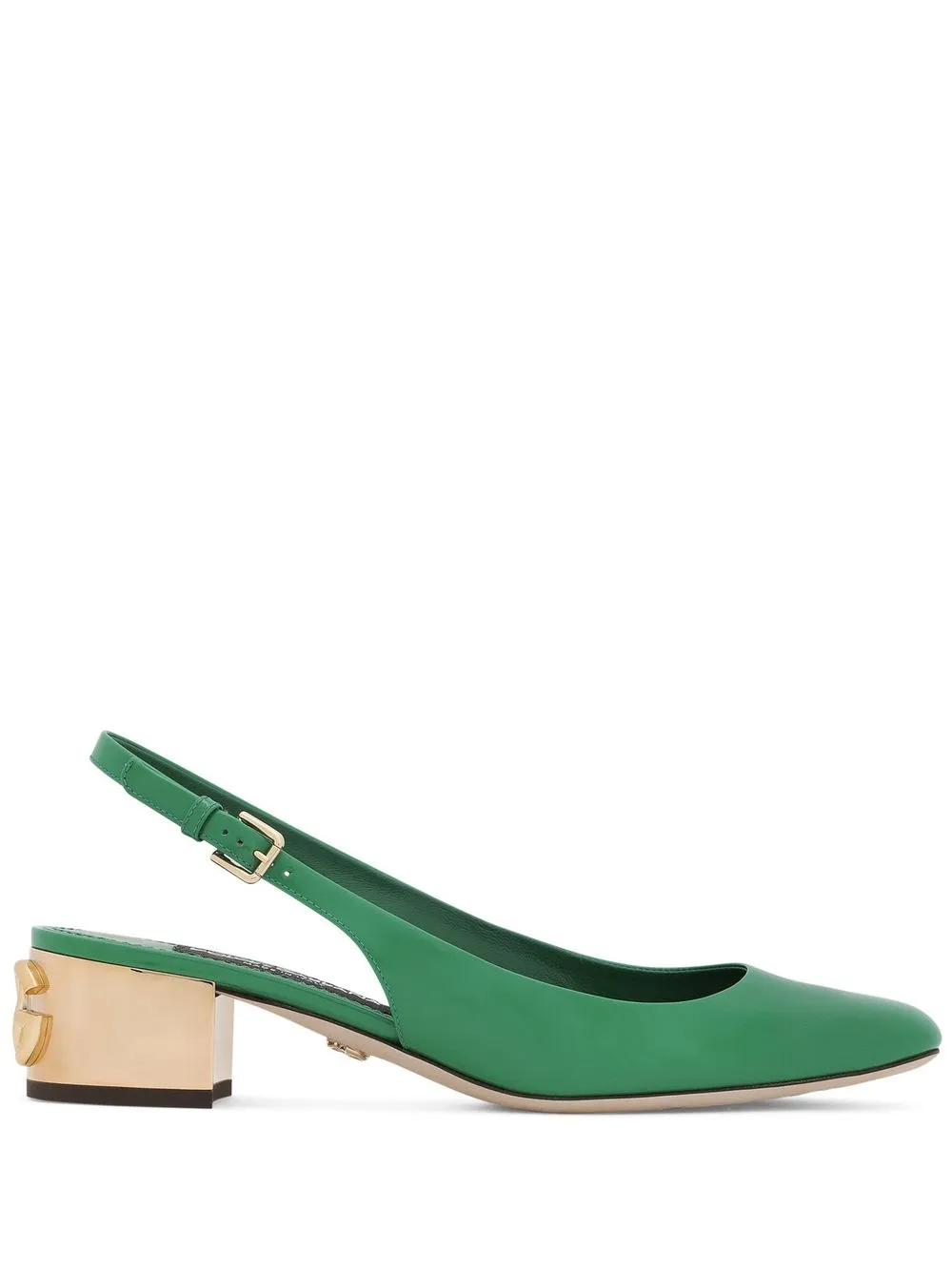 

Dolce & Gabbana DG Karol-heel slingback pumps - Green