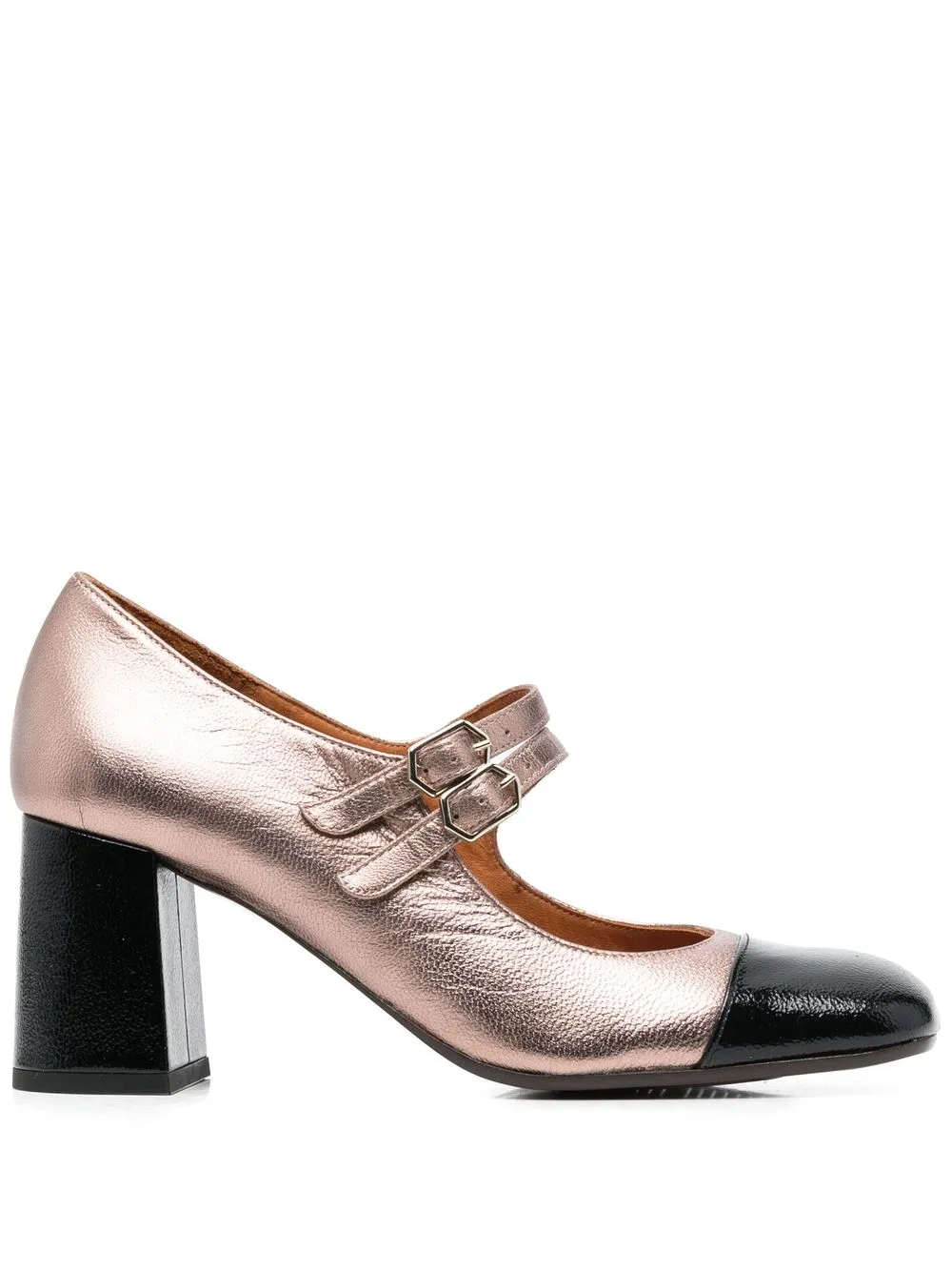 

Chie Mihara contrast-toecap 75mm pumps - Neutrals