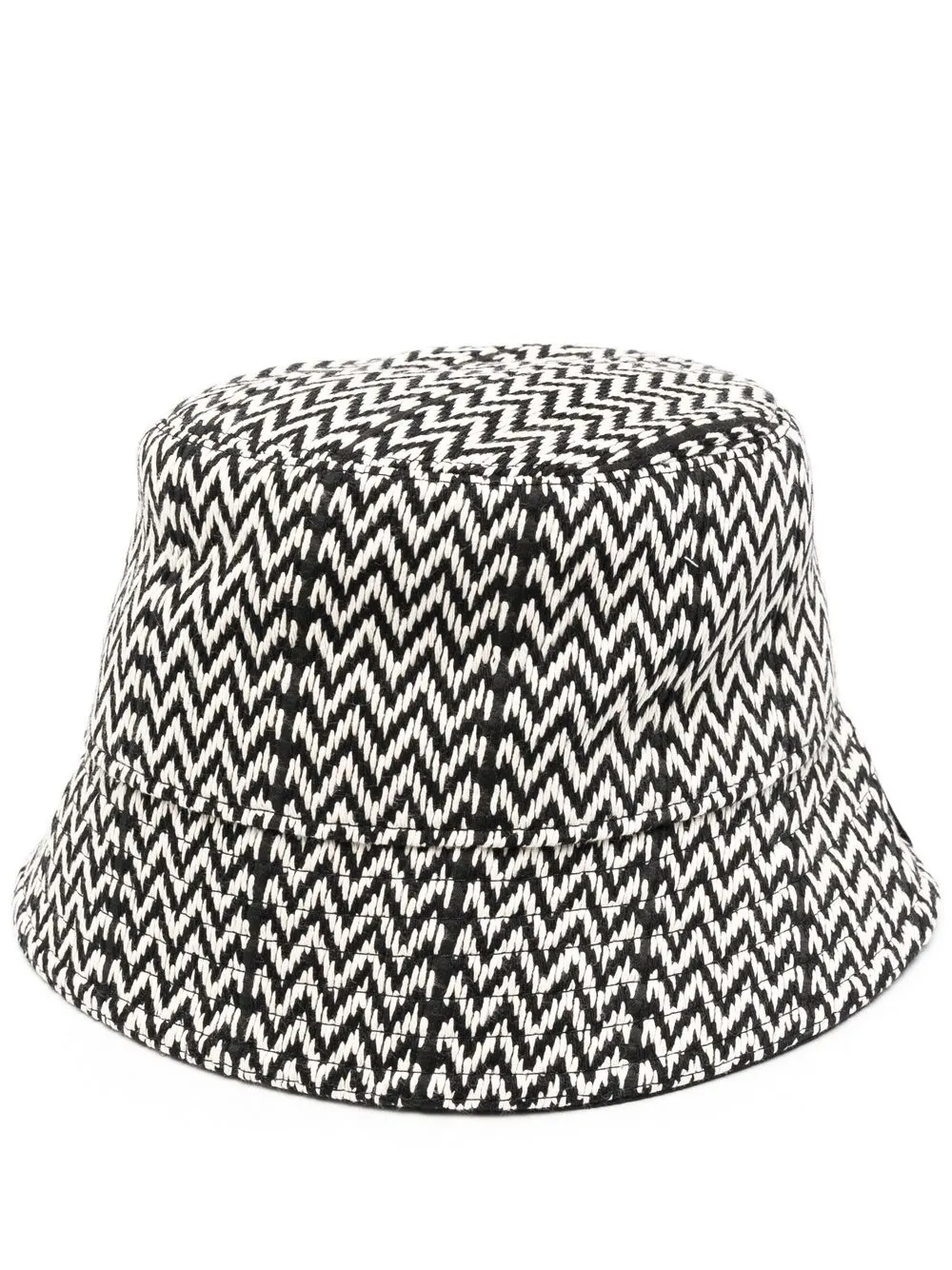 

Lanvin logo-patch cotton bucket hat - White