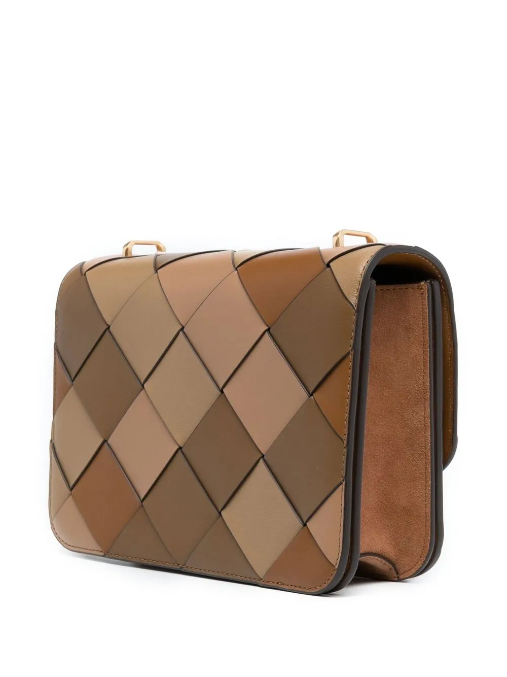 TORY BURCH ELEANOR WOVEN-DESIGN SHOULDER BAG