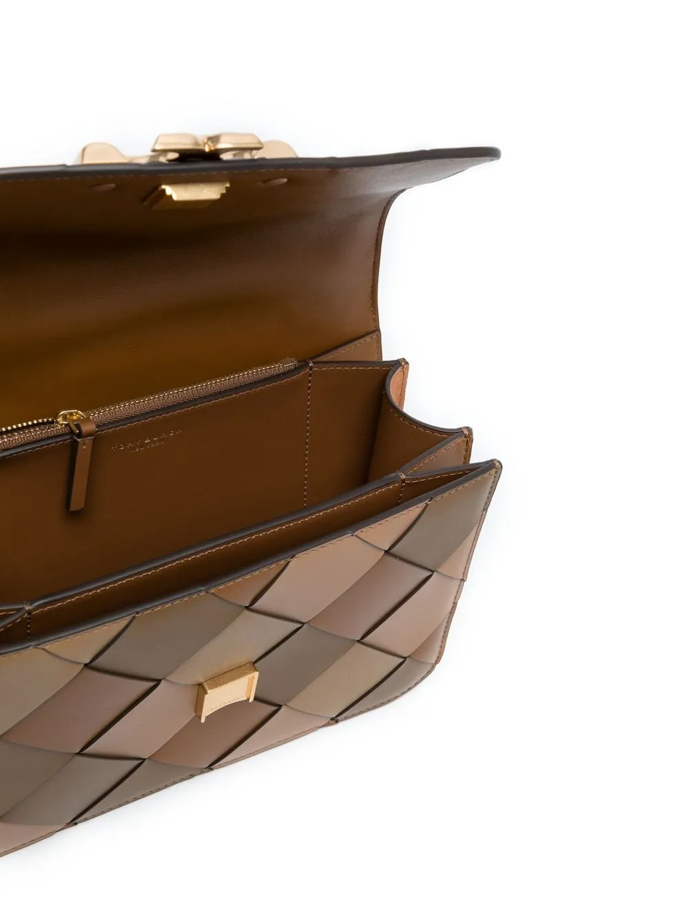 TORY BURCH ELEANOR WOVEN-DESIGN SHOULDER BAG