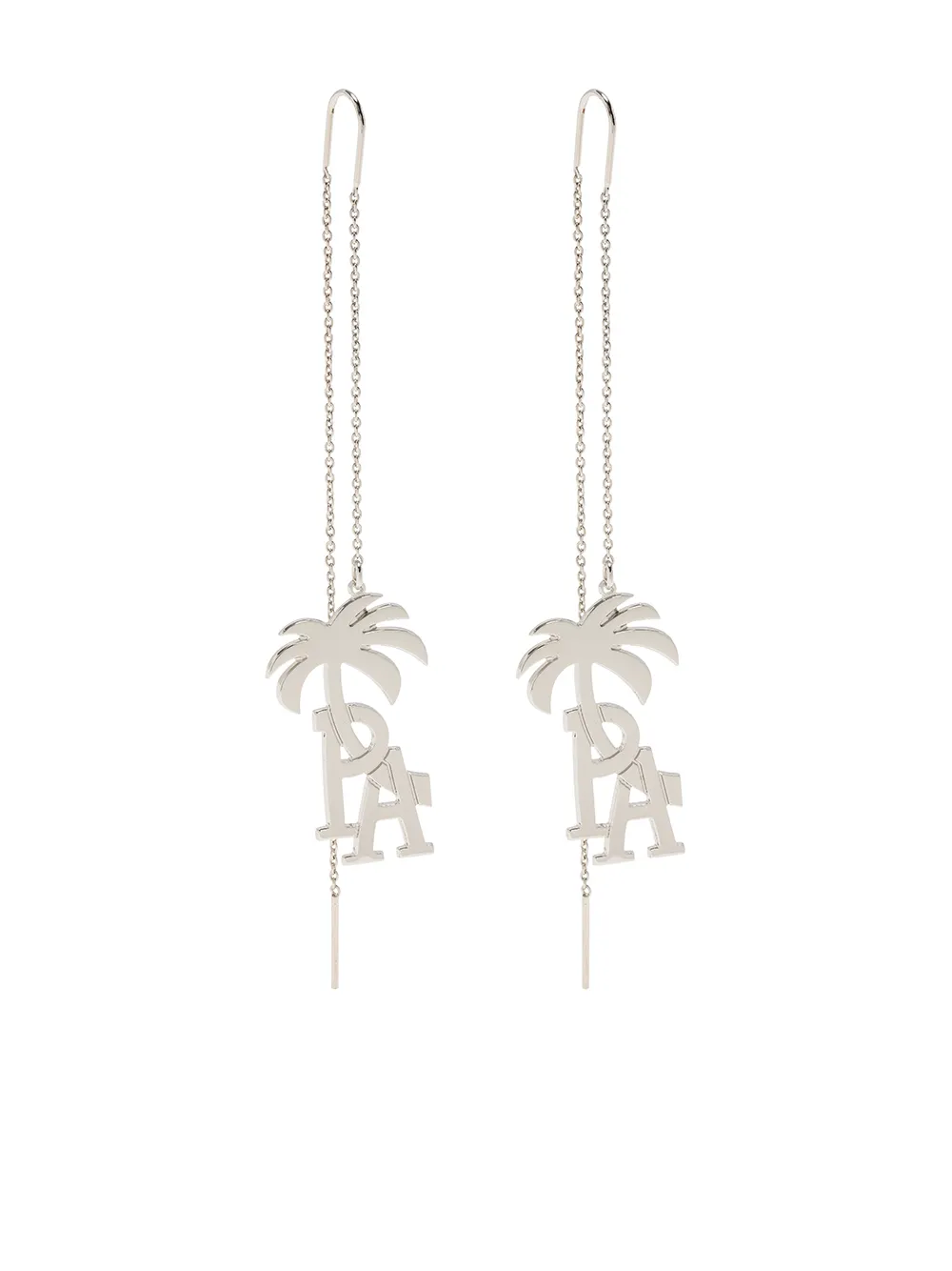 

Palm Angels arete con dije del logo - Plateado