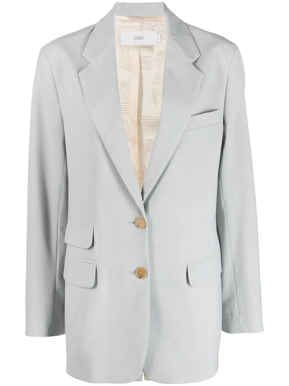 

Closed oversized single-breasted blazer - Grey