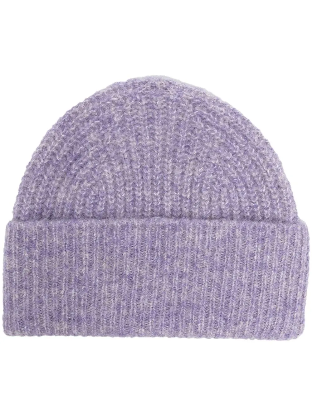 

Closed knitted beanie hat - Purple