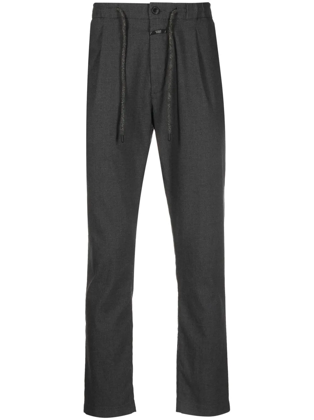 

Closed tapered-cut drawstring trousers - Grey