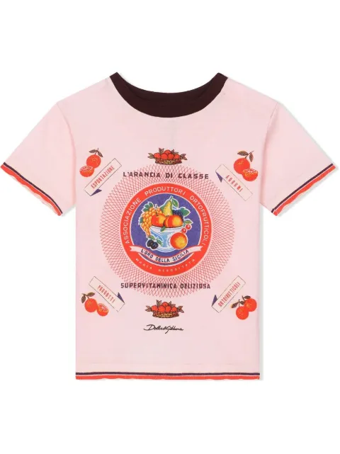 Dolce & Gabbana Kids logo-print short-sleeve T-shirt