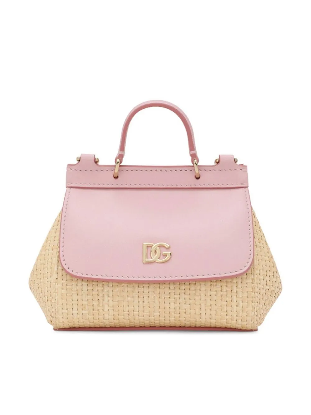 

Dolce & Gabbana Kids bolsa de hombro con placa del logo - Rosado