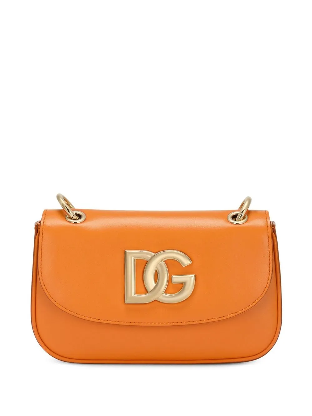 

Dolce & Gabbana bolsa crossbody con placa del logo - Naranja