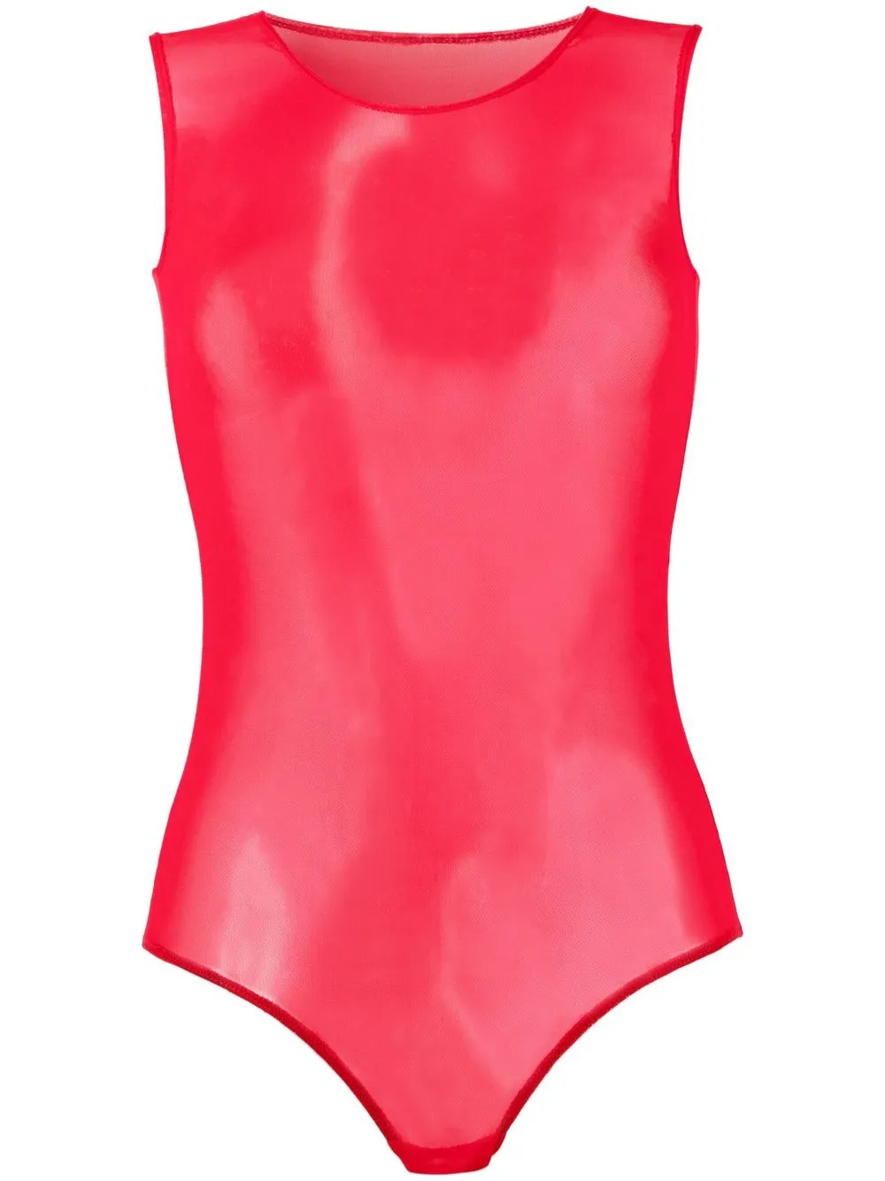 

Loulou x Rue Ra sleeveless semi-sheer bodysuit - Red