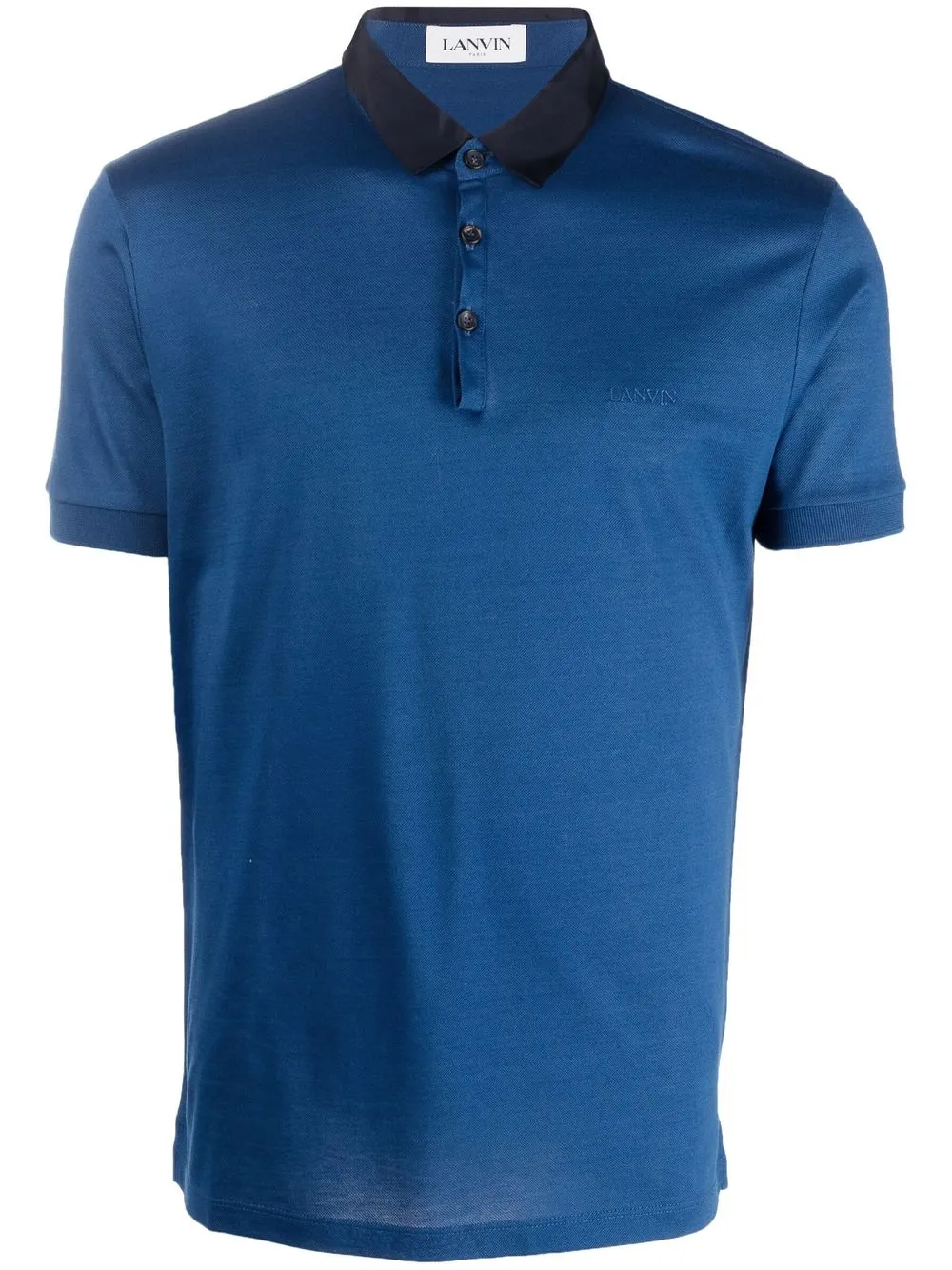 

Lanvin embroidered-logo polo shirt - Blue