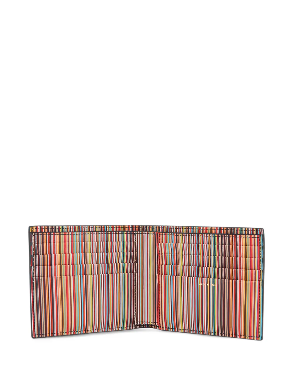 Paul Smith Artist Stripe bifold wallet Zwart